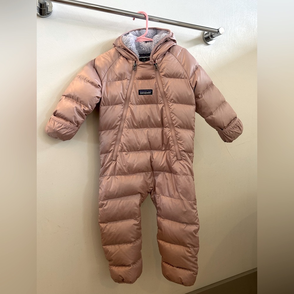 Baby Patagonia down snowsuit